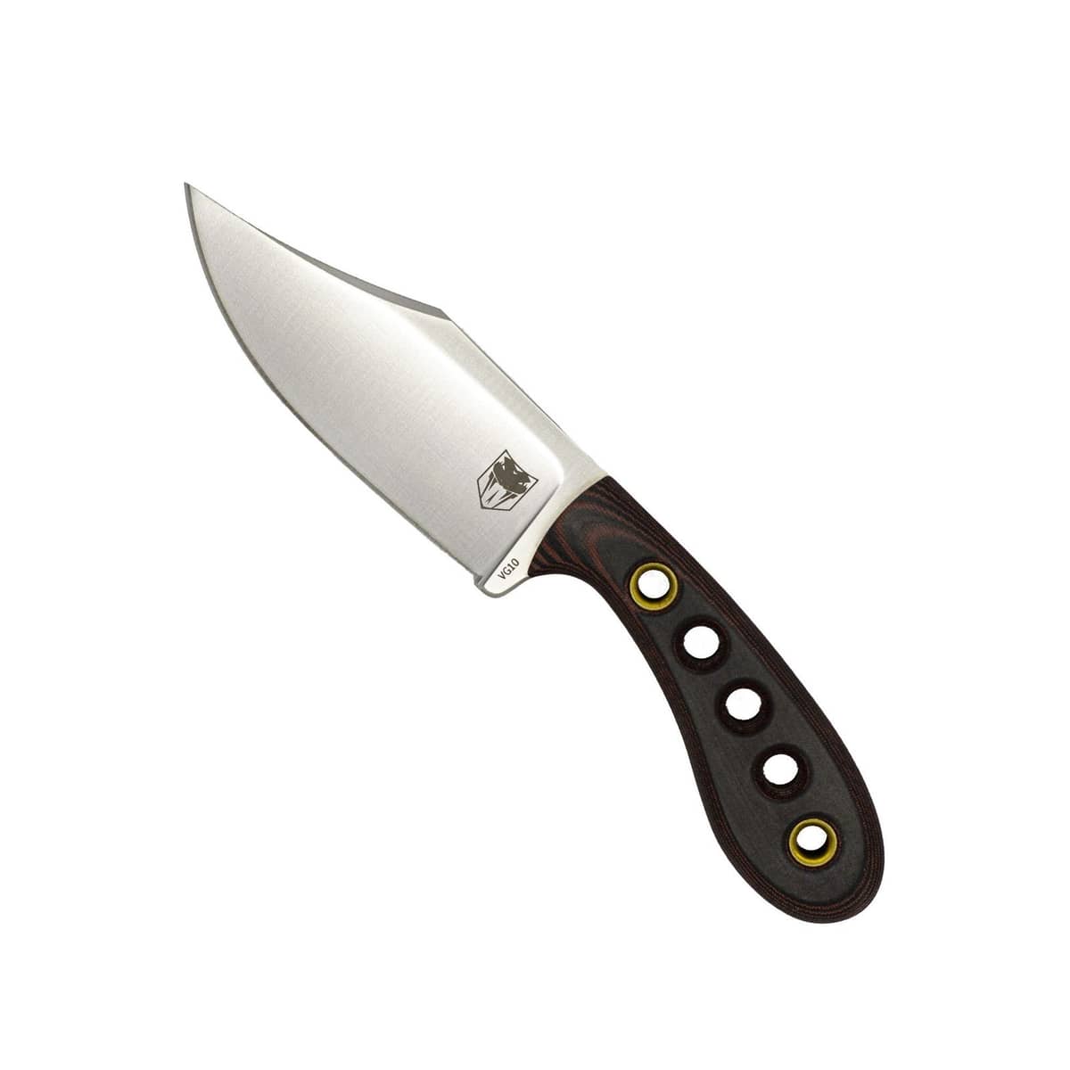 CobraTec Pocket Bowie Micarta VG10 Fixed Blade
