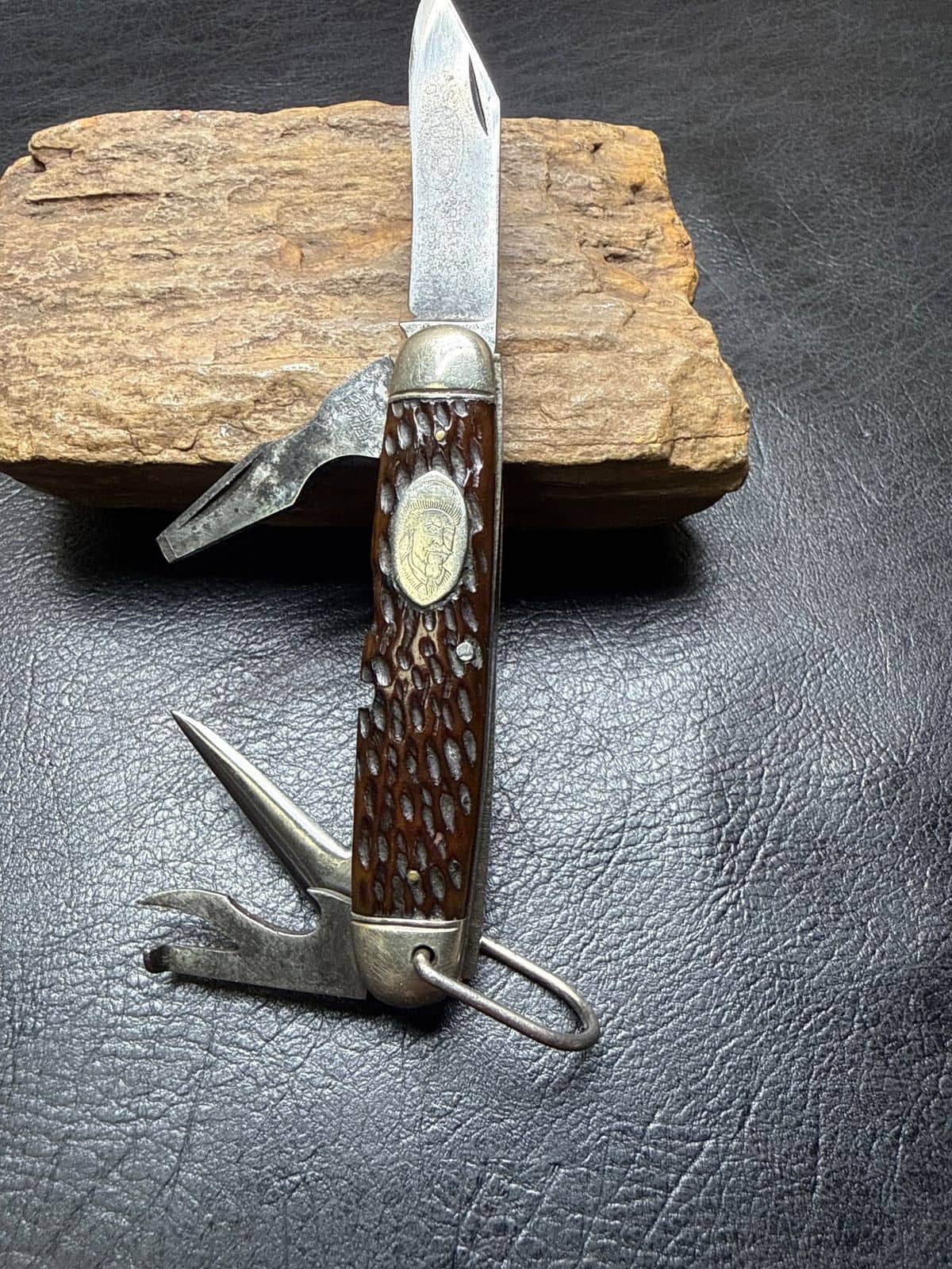 Antique Hammer Brand New York Knife Co. Walden Official Boy Scout Knife