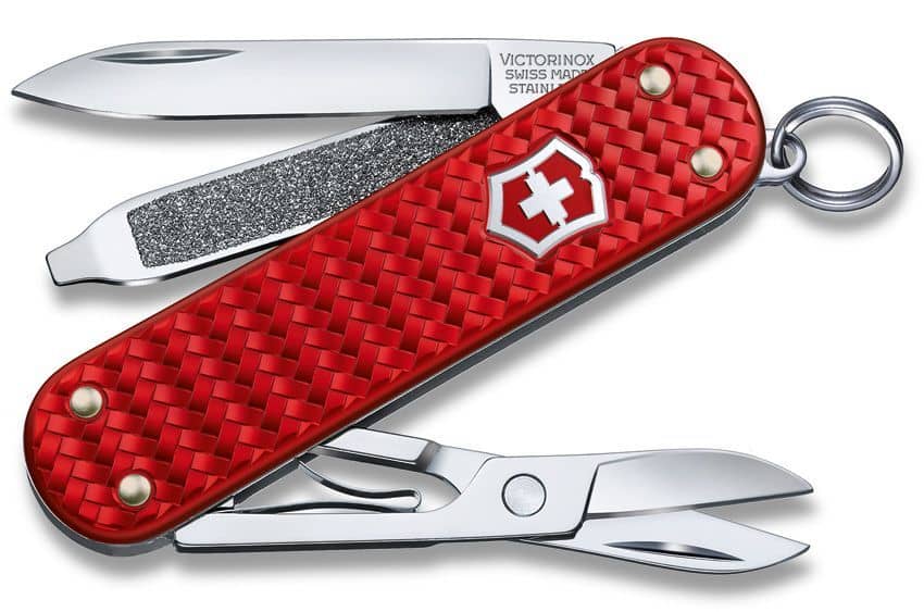 Victorinox Classic Precious Alox Swiss Army Knife – Red