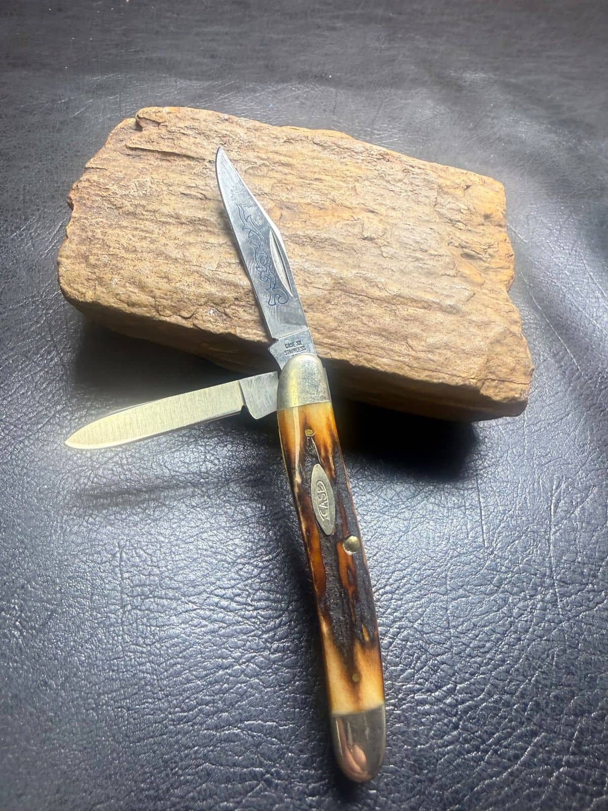 Case XX 52087 SSP Blue Scroll Stag Serpentine Jack - 1977