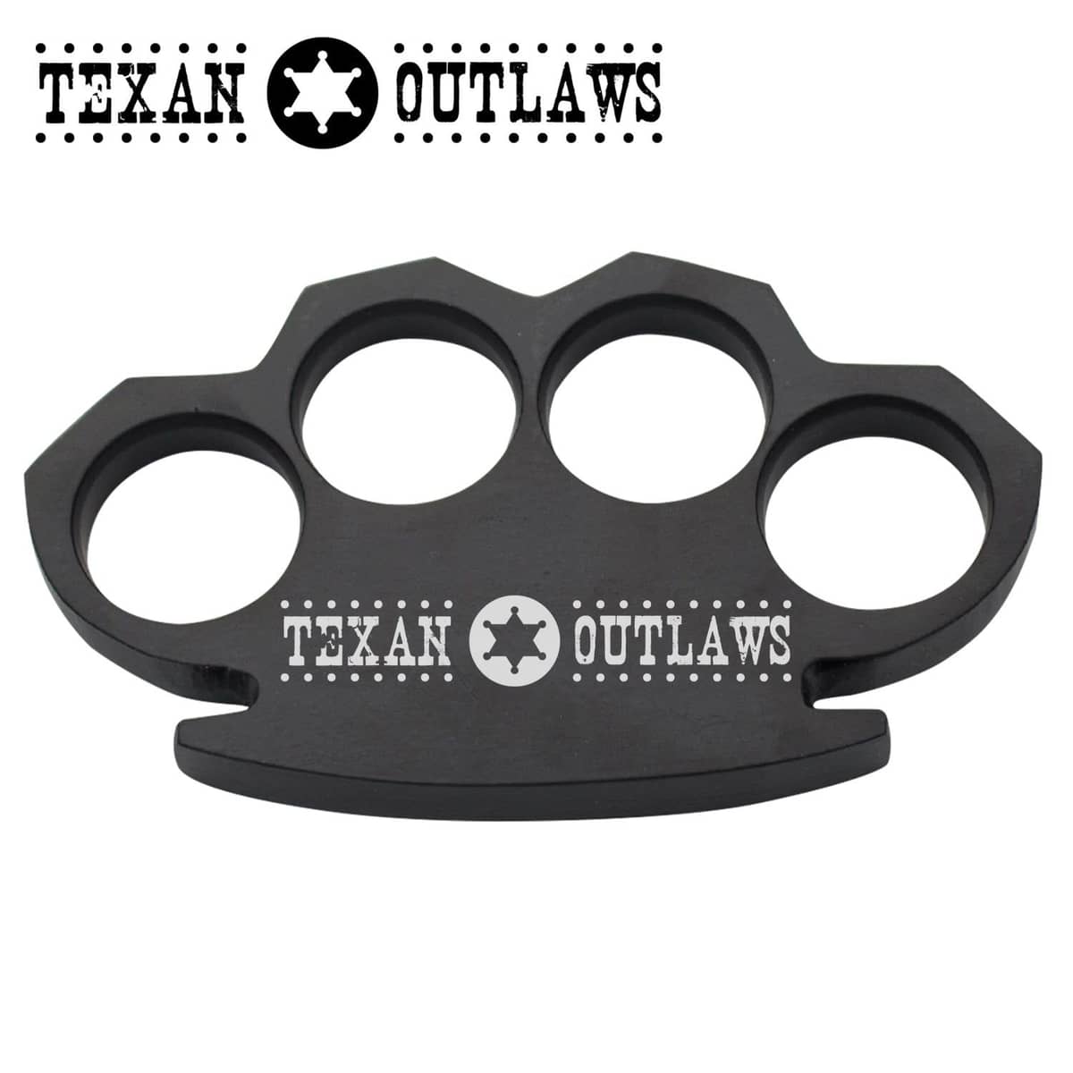 Texas Outlaws Steampunk Black Knuckle Paperweight