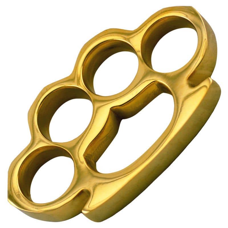 Heavy Duty Brass Knuckle Paperweight - Middle Opening