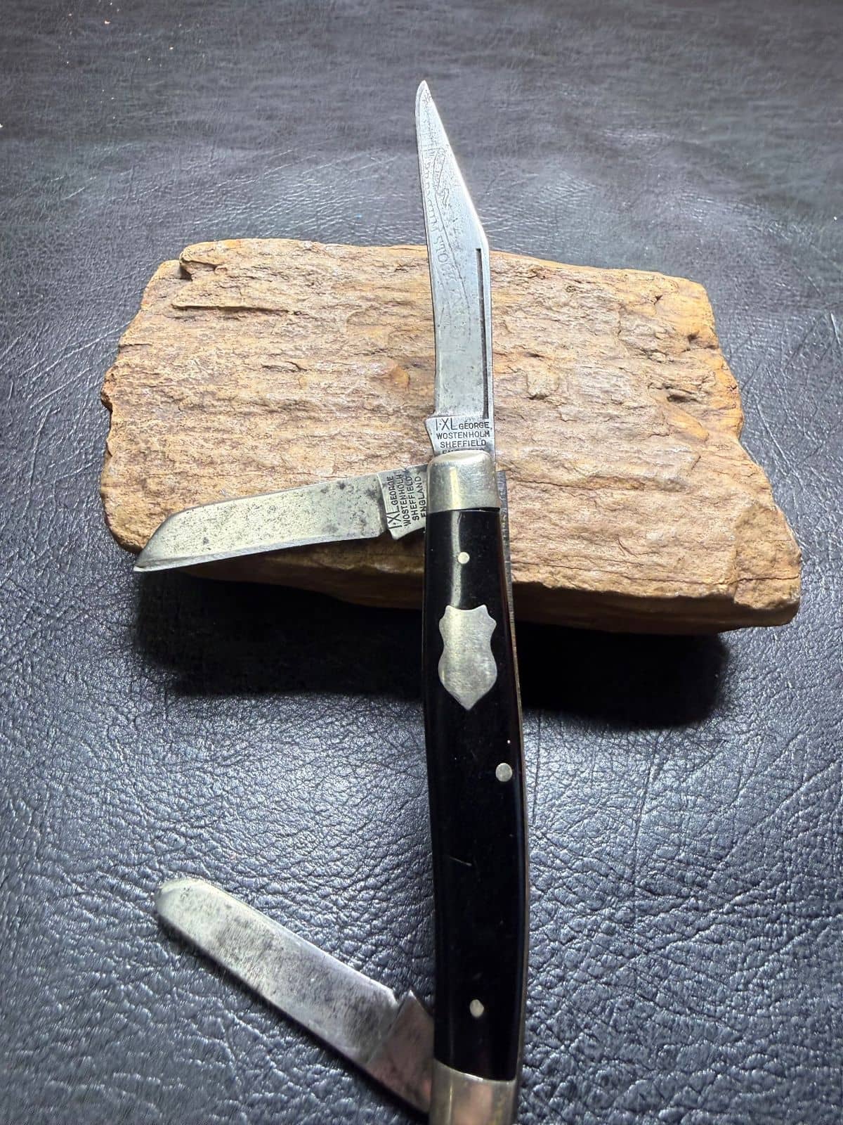 Vintage George Wostenholm I·XL "Stock Knife" 3-Blade Stockman, Sheffield England