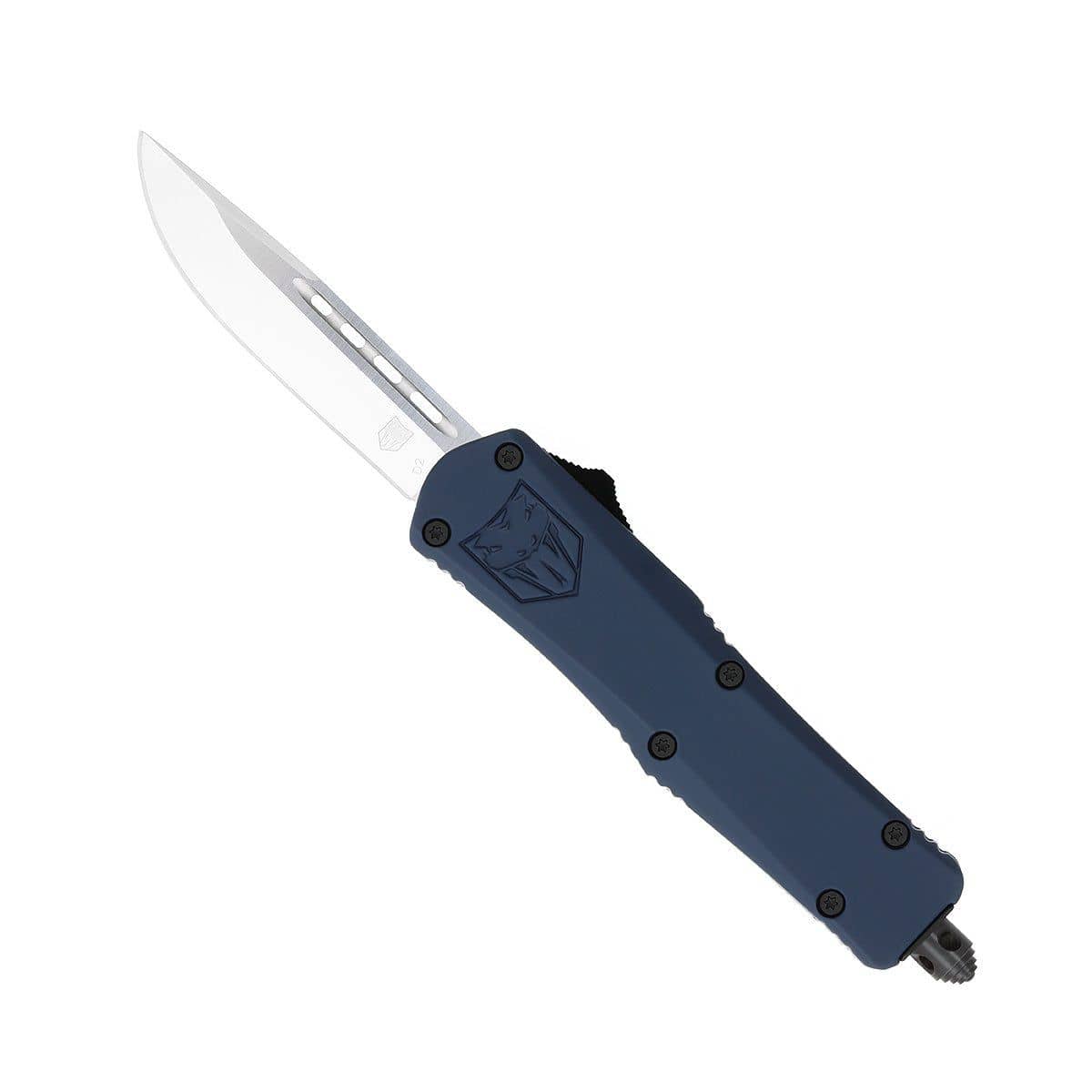 CobraTec Small FS-3 OTF NYPD Blue Cerakote D2 Drop Point