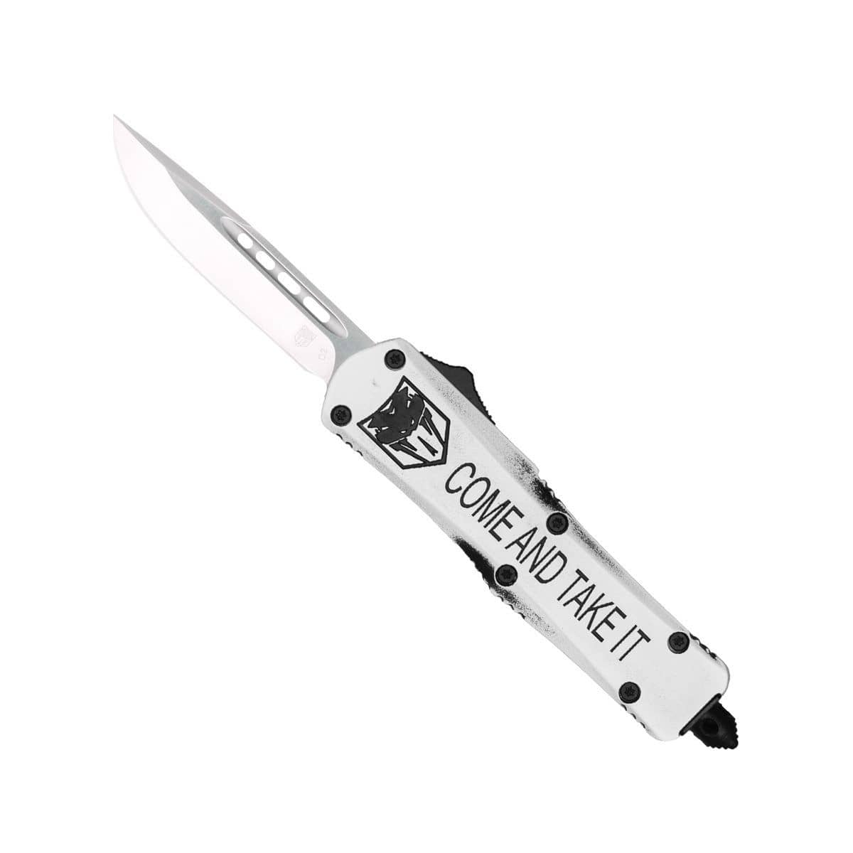 CobraTec Small FS-3 OTF Come and Take It Cerakote D2 Drop Point