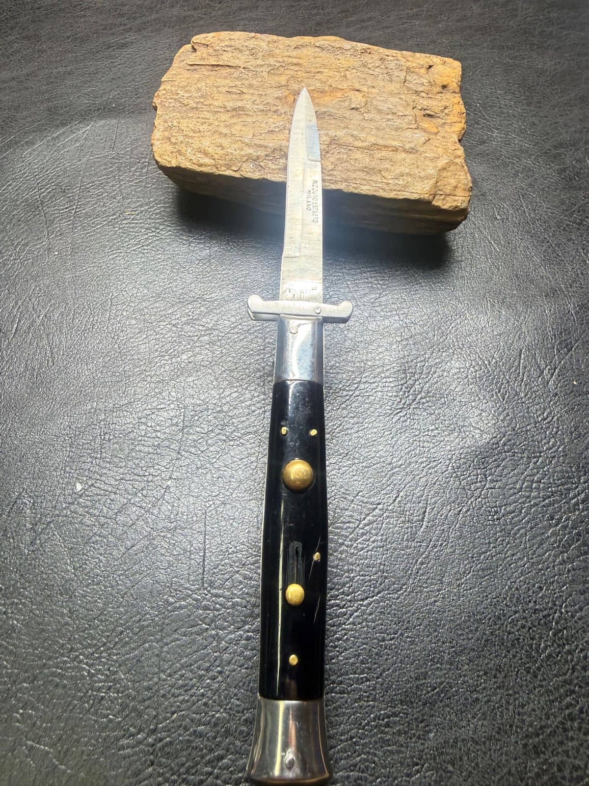 Rizzuto Estileto Milano Swing-Guard Stiletto Switchblade Black - Vintage