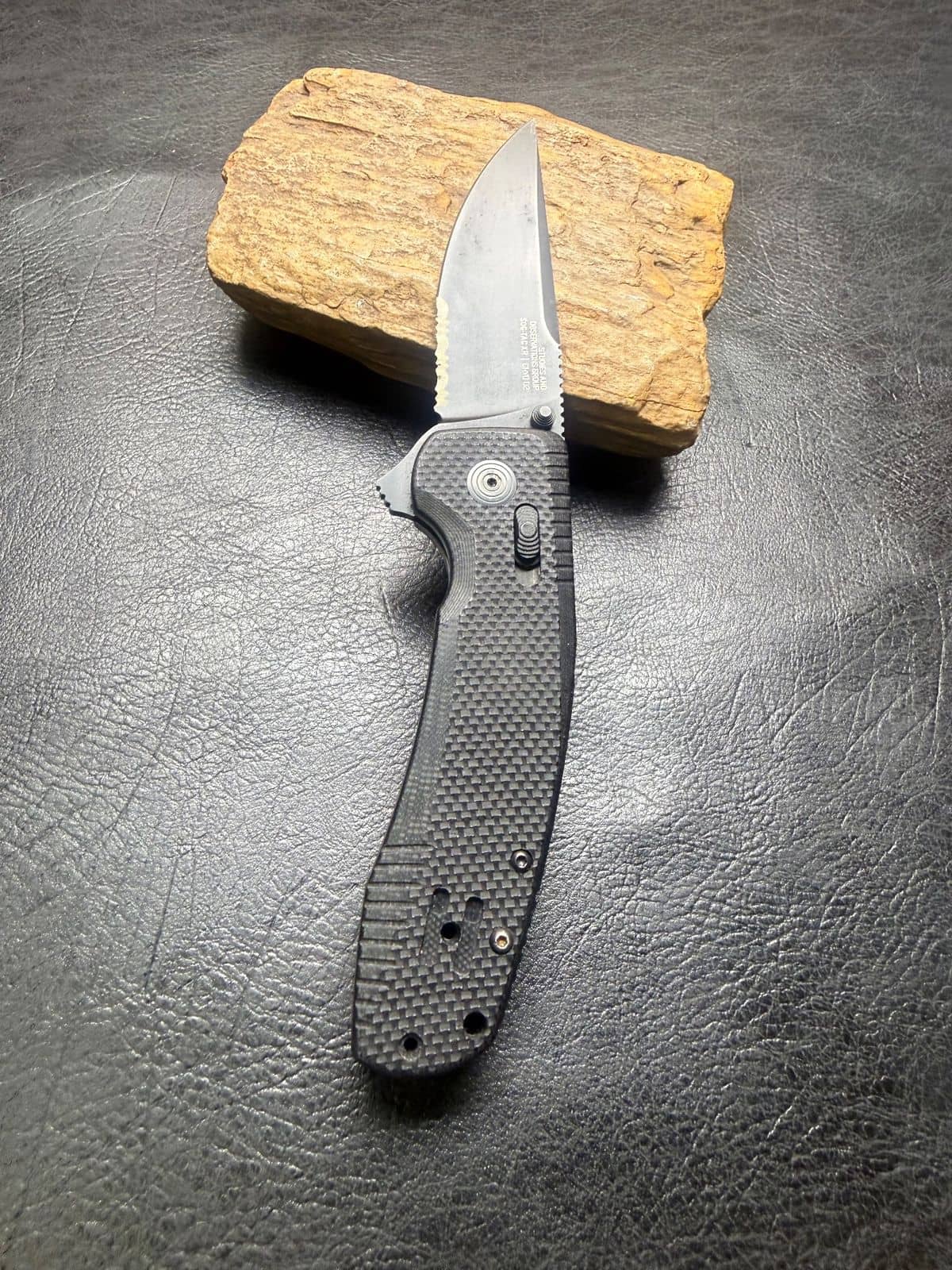 SOG TAC XR Flipper - Black G10, Stonewash Cryo D2, XR Lock - Pre-Owned