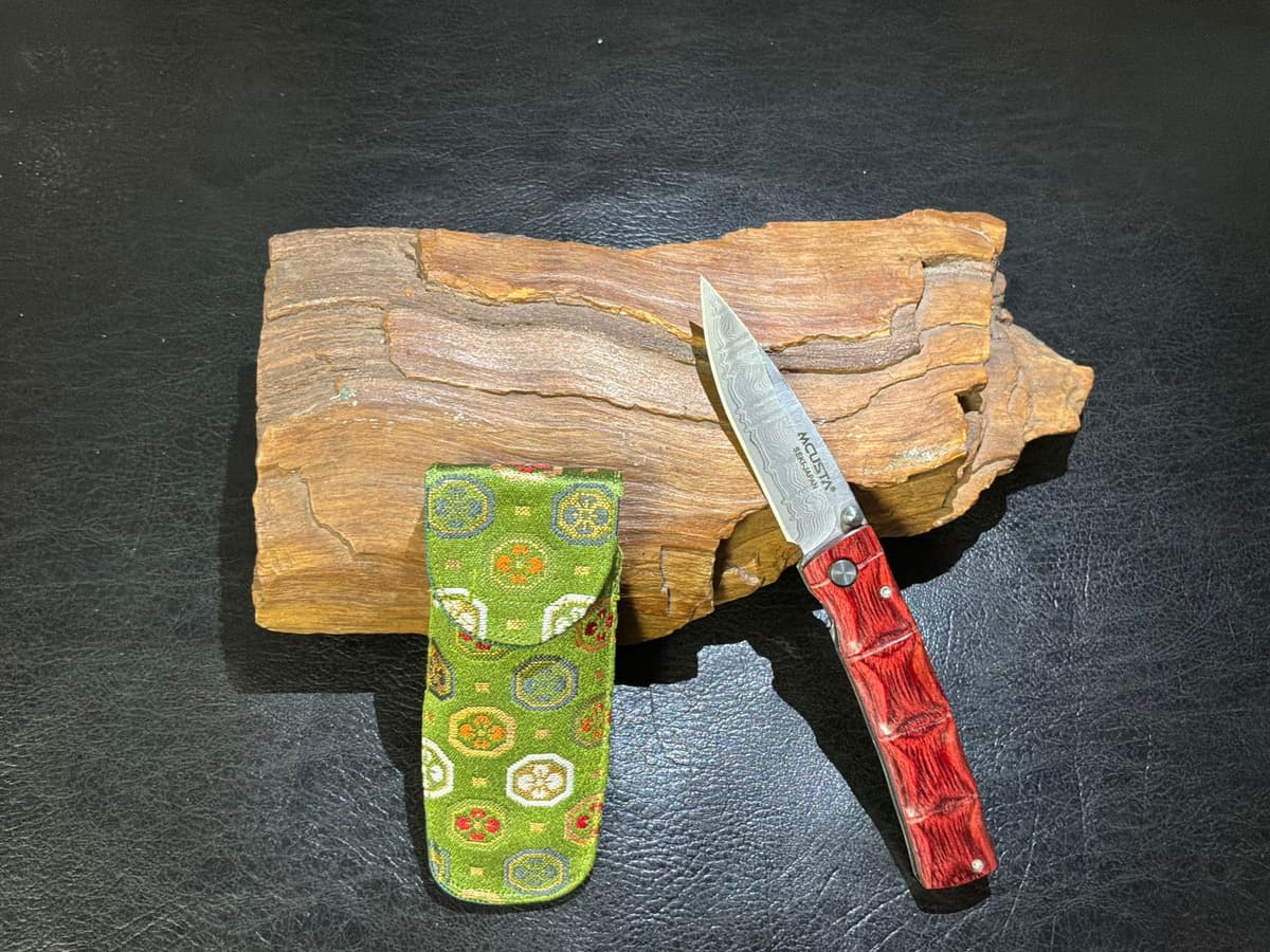 Mcusta MC-0011D Take Damascus Folding Knife — image 1 of 1