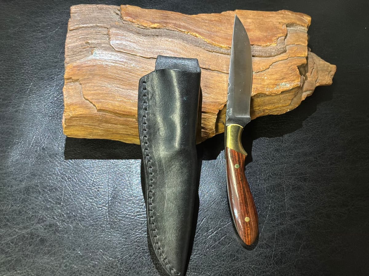 Ken Larkin Kelgin custom handle Orvis knife — image 1 of 1