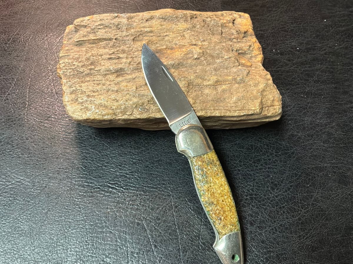 jimmy lile small slip joint with mammoths tooth — image 1 of 1