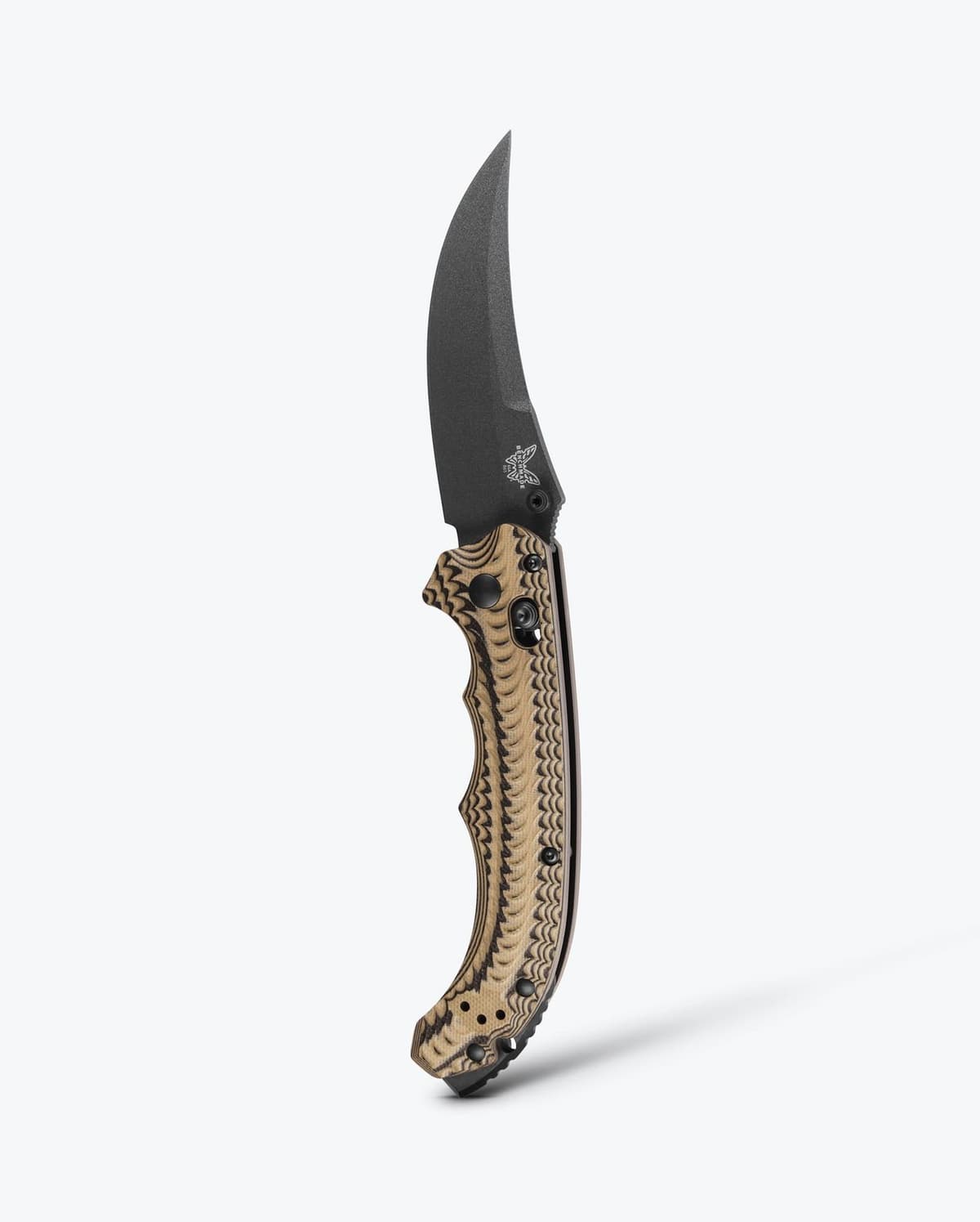 Benchmade 865BK-01 Mini Bedlam Black/Coyote/OD G10 S90V — image 1 of 6