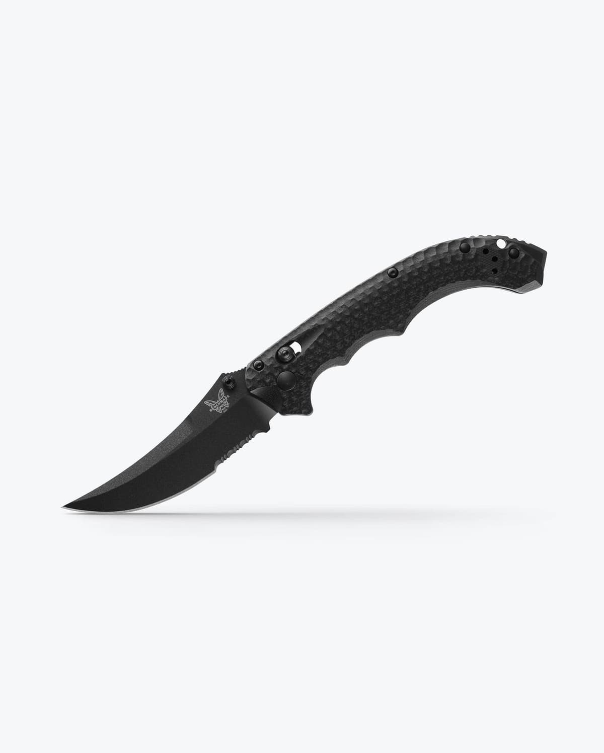 Benchmade 865SBK Mini Bedlam Black G10 S90V Partially Serrated thumbnail 2