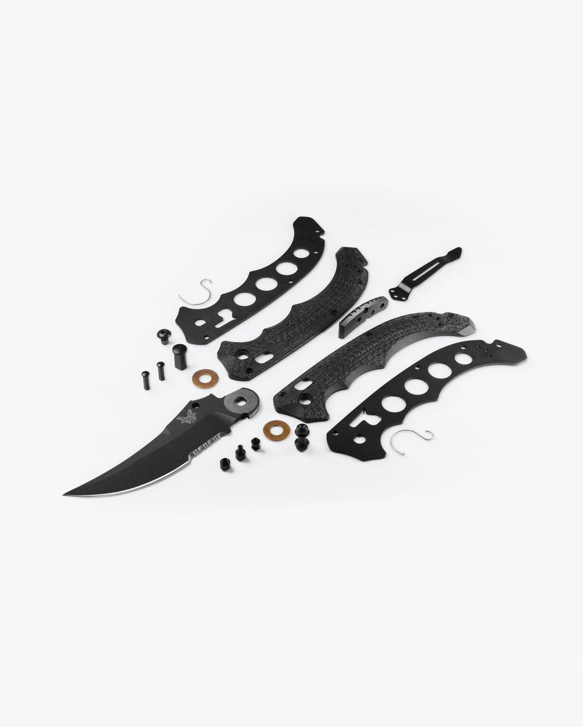 Benchmade 865SBK Mini Bedlam Black G10 S90V Partially Serrated thumbnail 6