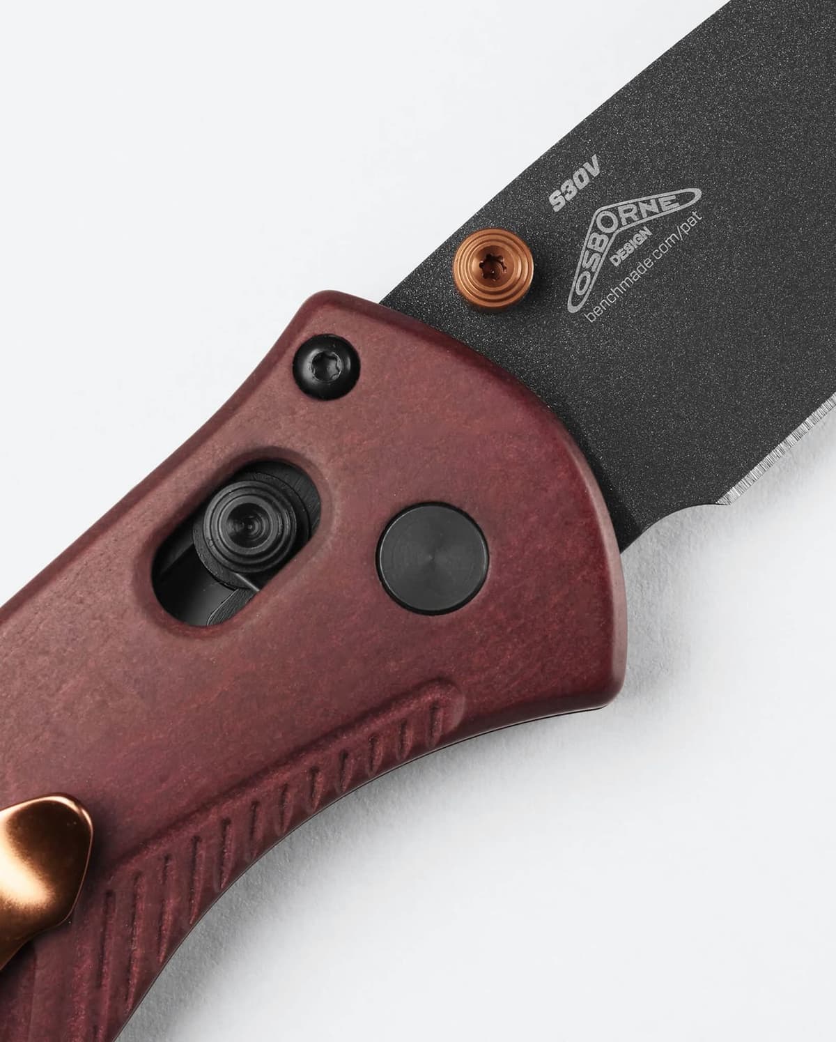 Benchmade 585BK-04 Mini Barrage Redstone Richlite S30V thumbnail 5