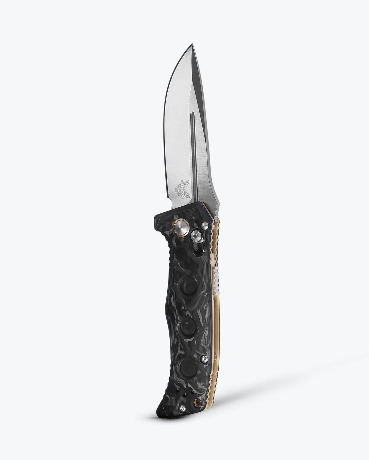 Benchmade 2730-03 Mini Auto Adamas Marbled Carbon Fiber MagnaCut — image 1 of 6