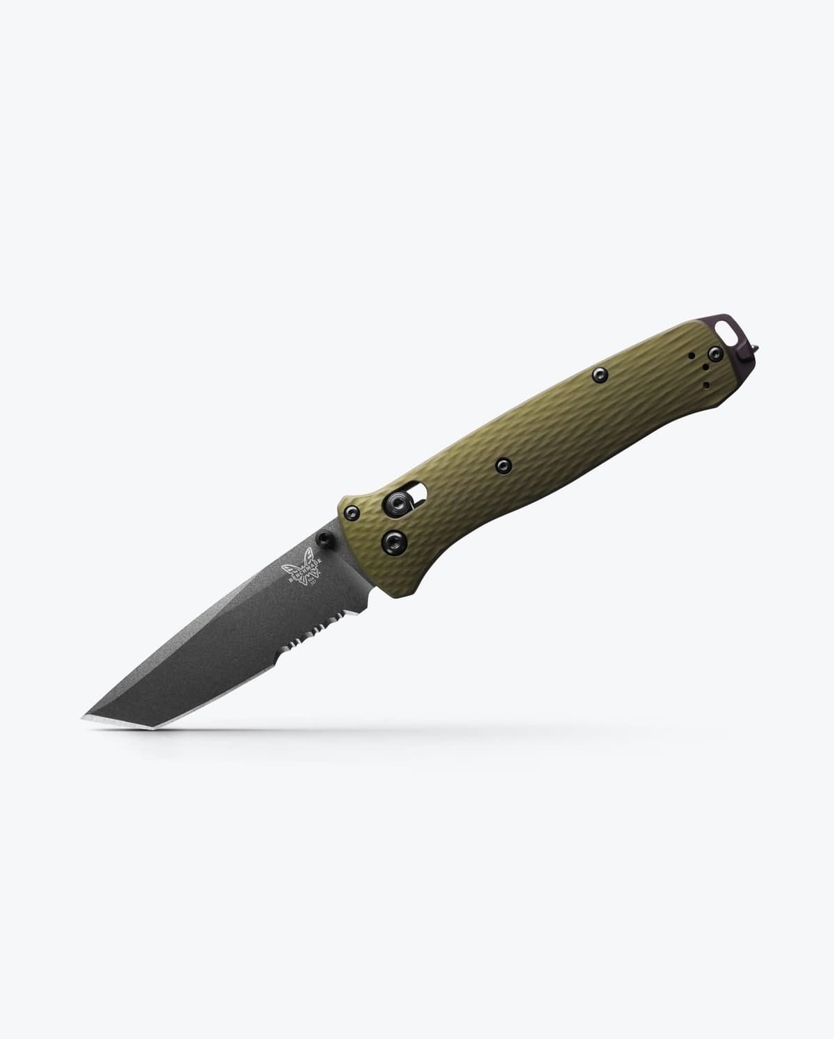 Benchmade 537SGY-1 Bailout Woodland Green Aluminum M4 Partially Serrated thumbnail 2