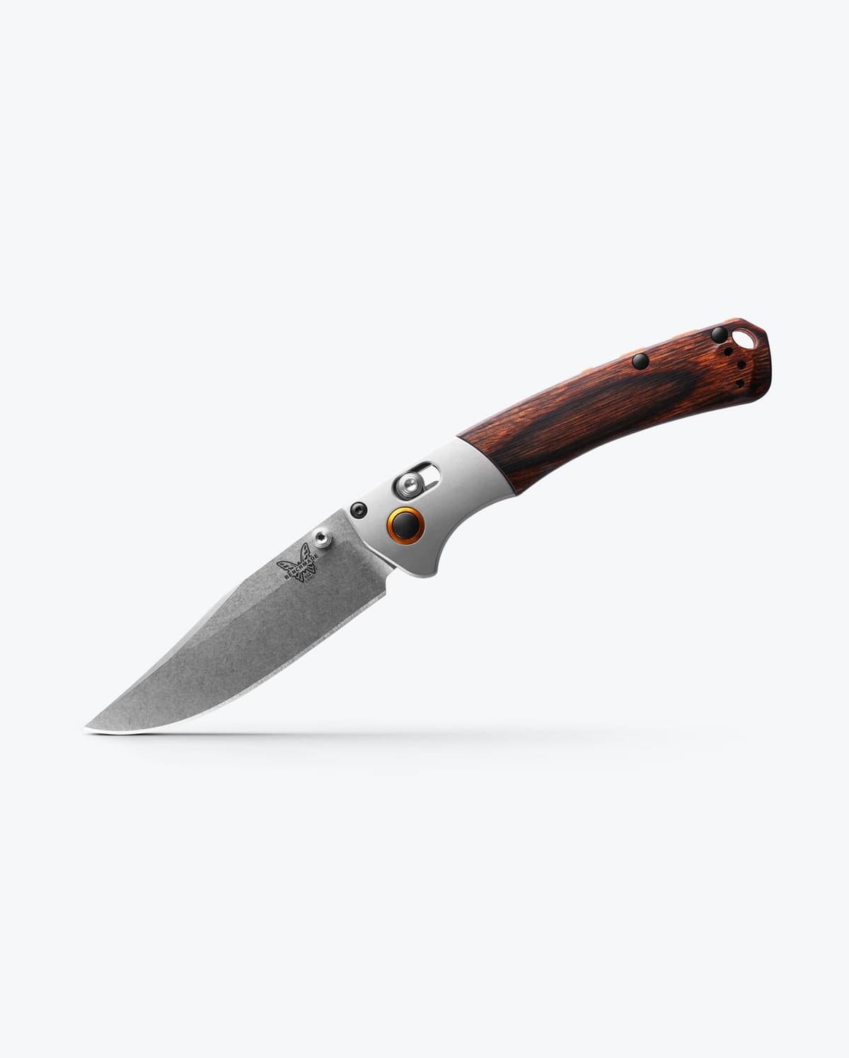 Benchmade 15085-2 Mini Crooked River Gray Aluminum & Wood S30V thumbnail 2