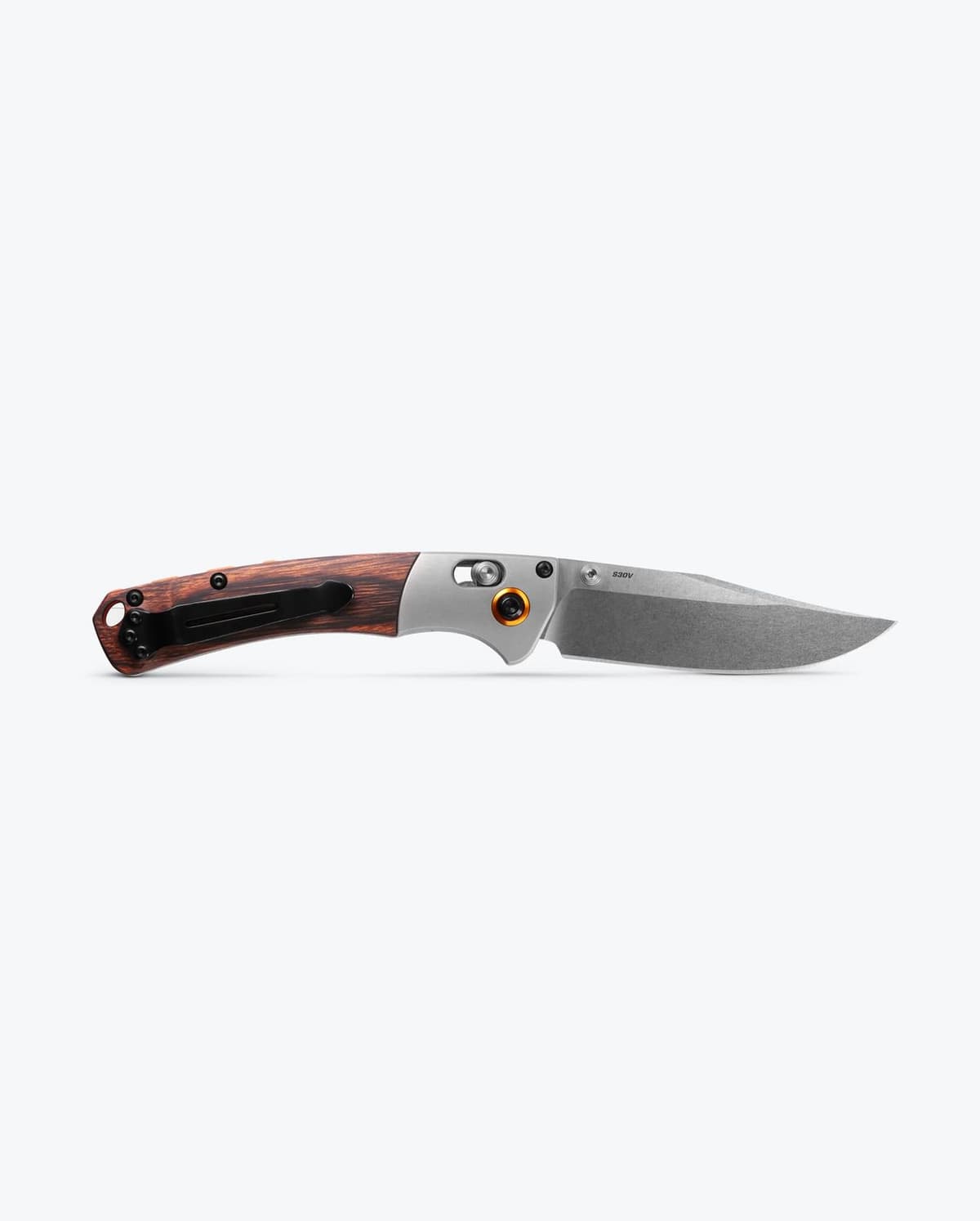Benchmade 15085-2 Mini Crooked River Gray Aluminum & Wood S30V thumbnail 4