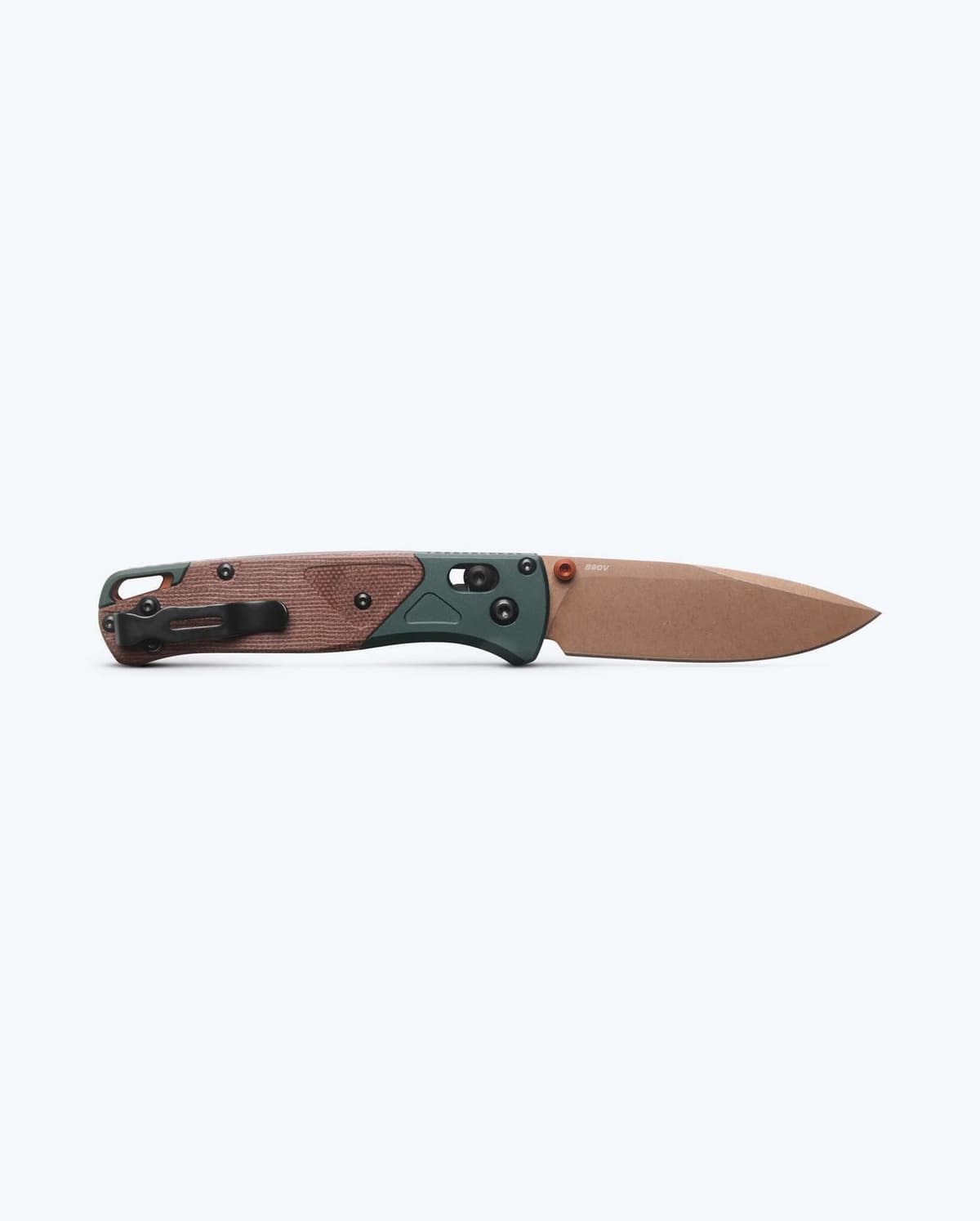 Benchmade 535FE-2602 Bugout Taiga Green Aluminum & Micarta S90V thumbnail 4