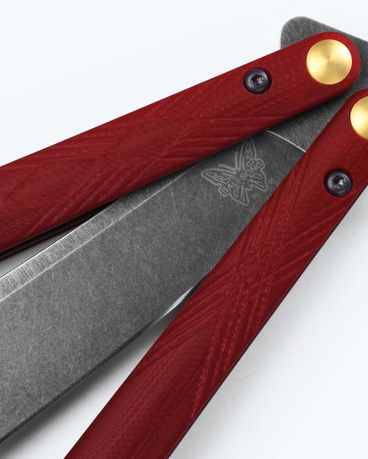 Benchmade 99BK-1 Necron Balisong Ruby Red G10 S30V thumbnail 5