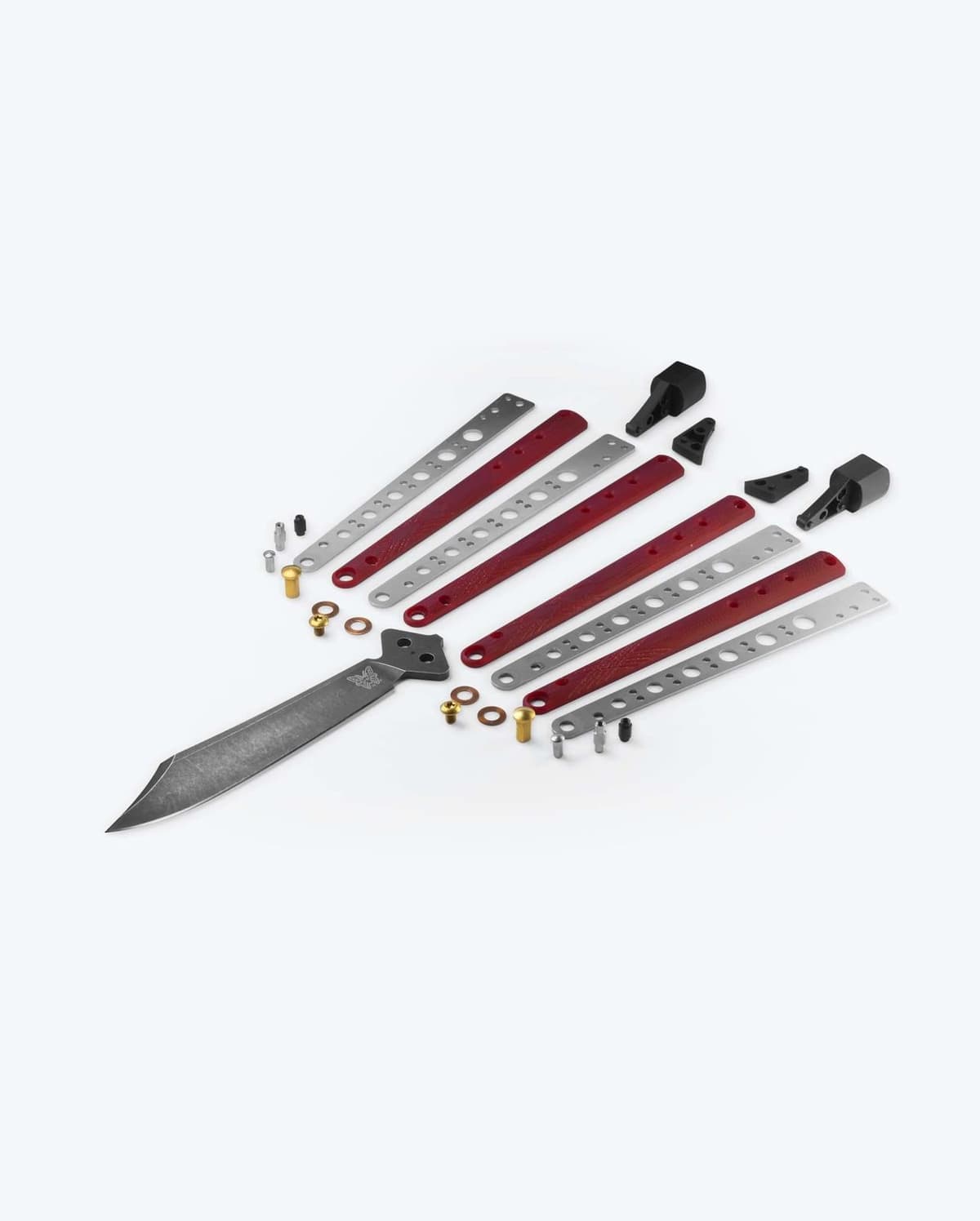Benchmade 99BK-1 Necron Balisong Ruby Red G10 S30V thumbnail 6