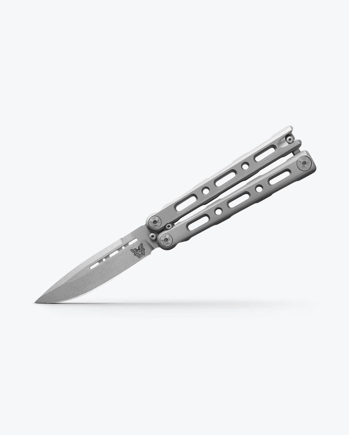 Benchmade 82 Laro Balisong Gray Titanium MagnaCut thumbnail 2