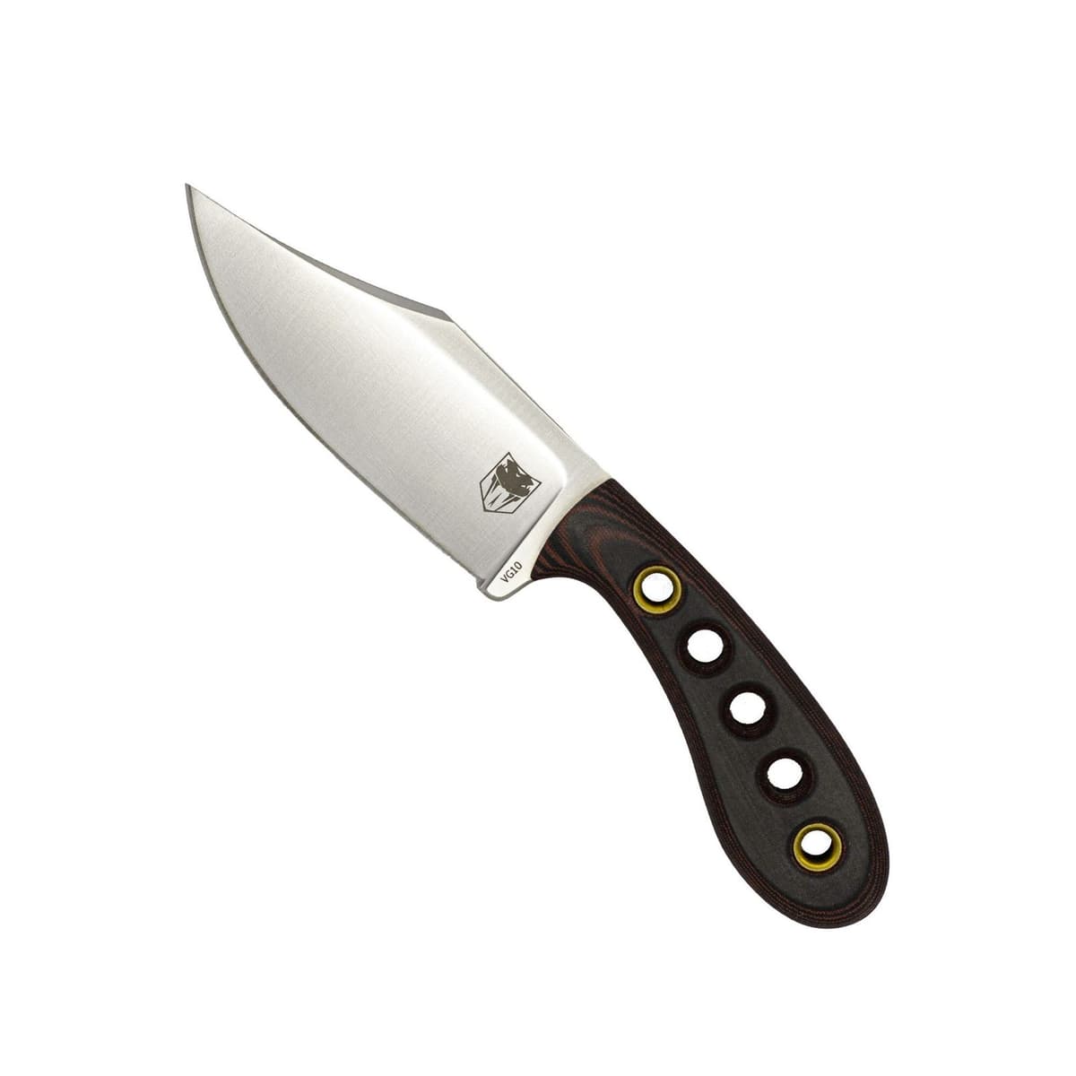 CobraTec Pocket Bowie Micarta VG10 Fixed Blade — image 1 of 4