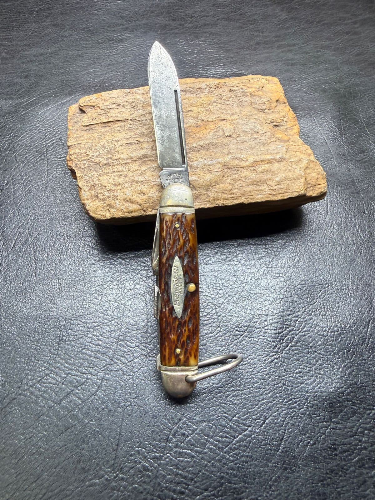Vintage Buster Brown Brown Shoe Company 4-Blade Scout Knife thumbnail 2