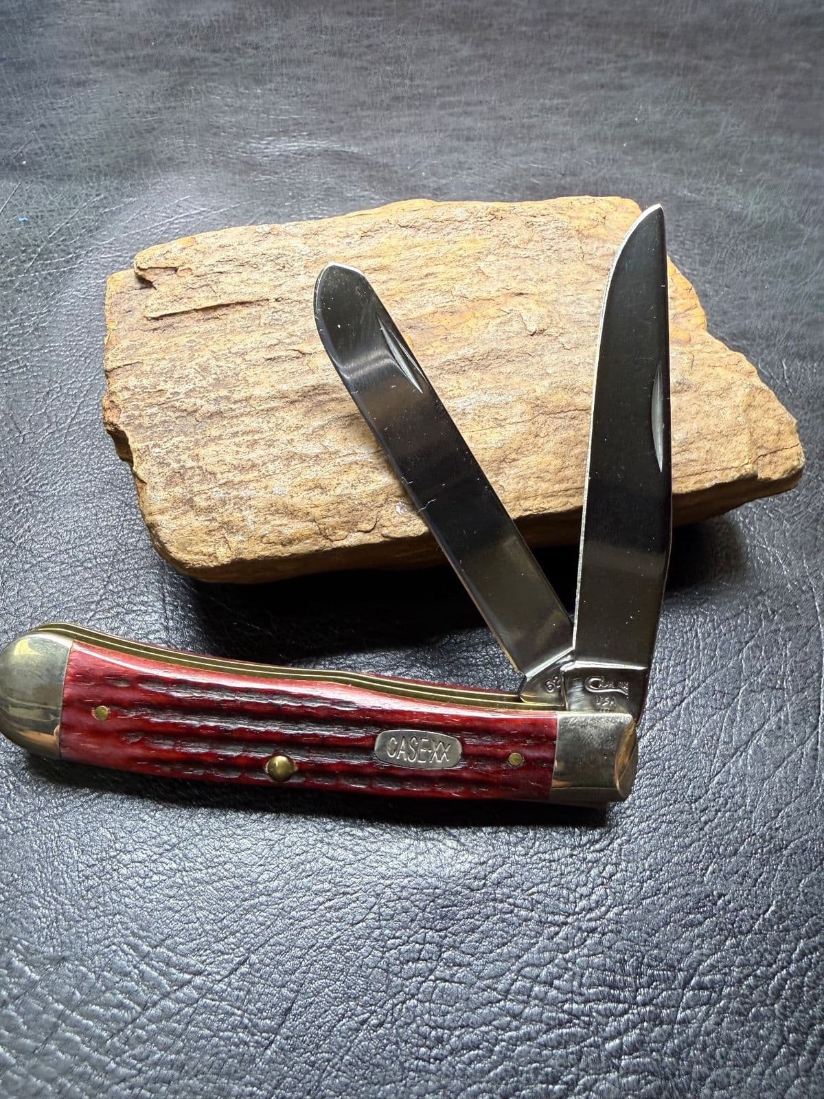 Case Pocket Worn Old Red Bone Corn Cob Jig Trapper 00783 (6254 SS) – Pre-Owned in Box — image 1 of 2