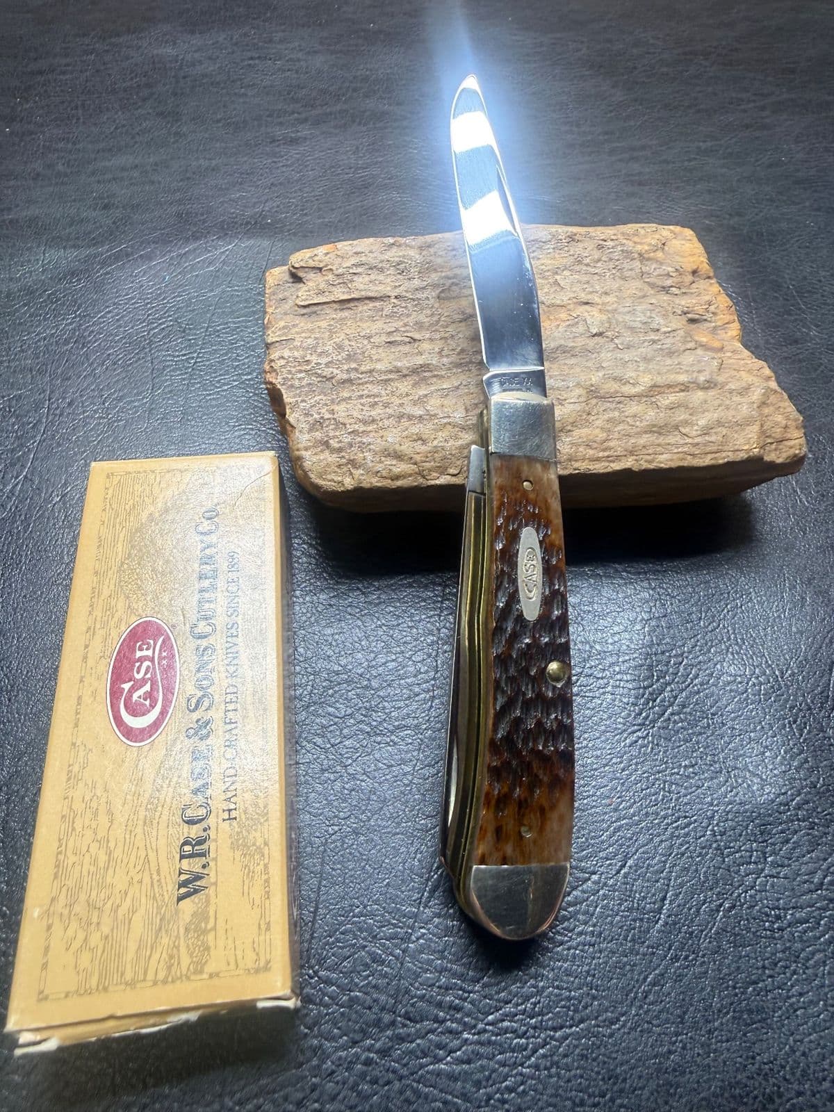 Case XX 6254 CV Amber Bone Trapper (00163), With Box thumbnail 2