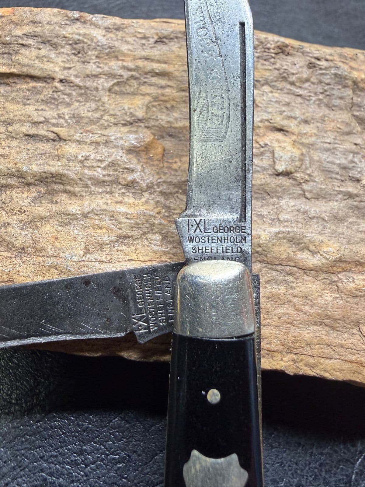 Vintage George Wostenholm I·XL "Stock Knife" 3-Blade Stockman, Sheffield England thumbnail 2