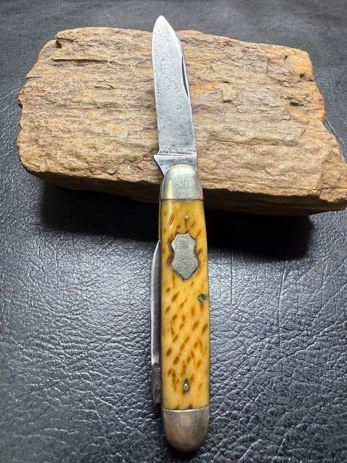 Antique W.R. Case & Sons Bradford PA 2-Blade Jack Knife Jigged Bone thumbnail 2