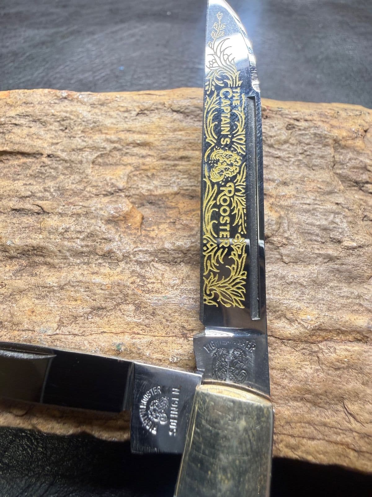 Fight'n Rooster "The Captain's Rooster" 2-Blade Pearl Jack Knife - Solingen, Germany thumbnail 2
