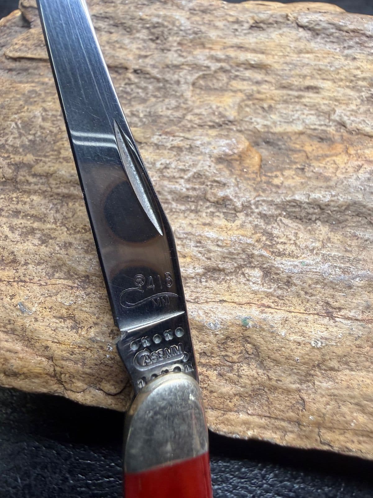 Case XX Small Texas Toothpick - Red Jigged Bone, "MM" Special Edition thumbnail 2