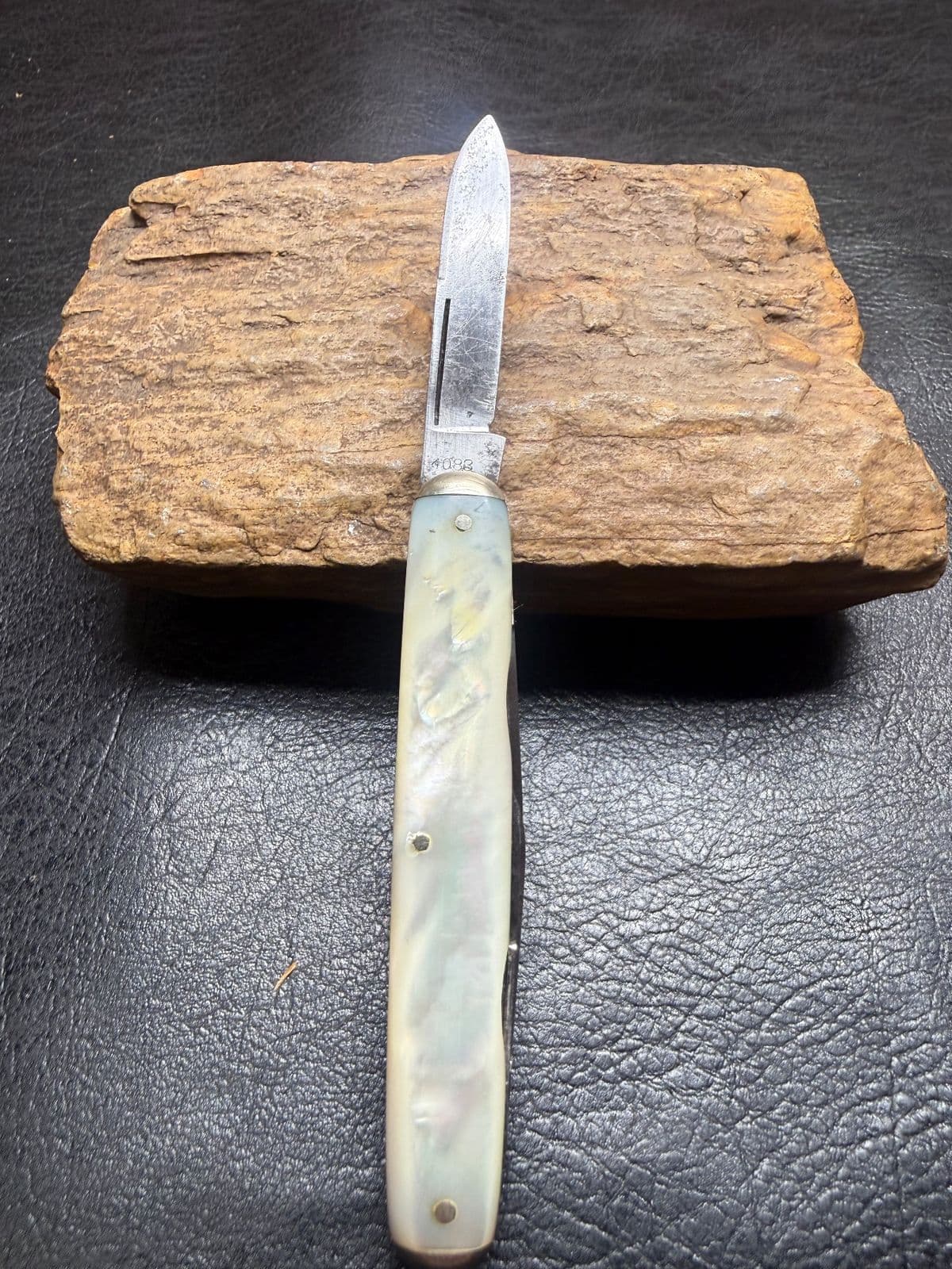 Keen Kutter No. 4088 4-Blade Mother of Pearl Pen Knife - Vintage thumbnail 2