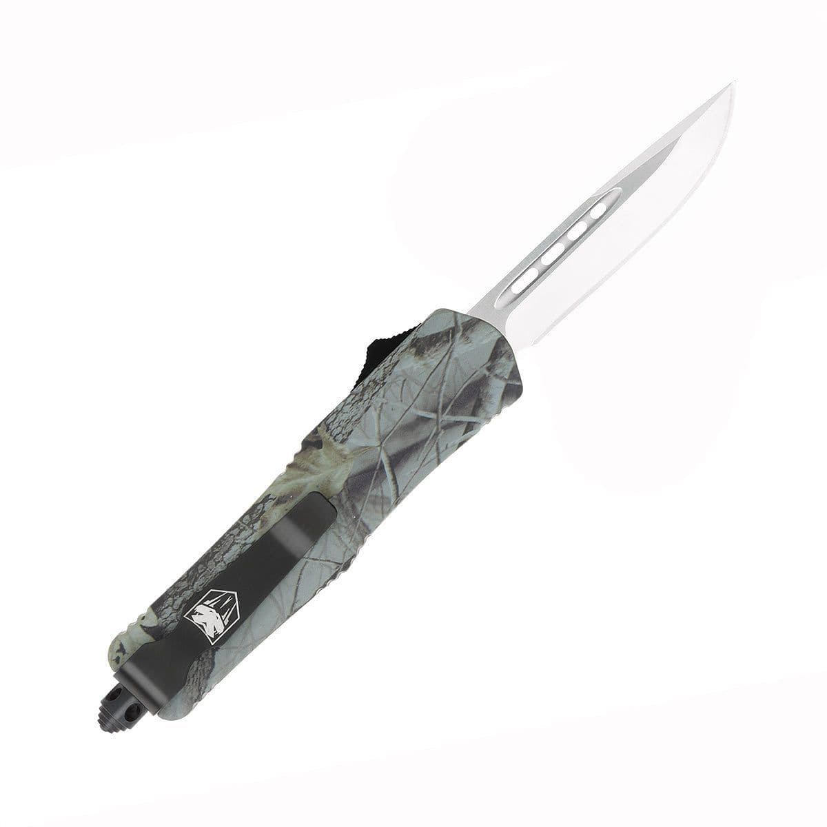 CobraTec Small FS-3 OTF Woodland Camo D2 Drop Point thumbnail 2