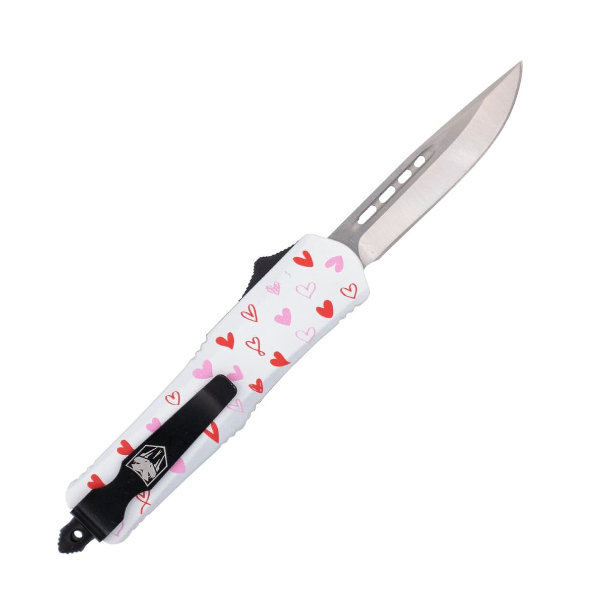 CobraTec Small FS-3 OTF White Love Warrior Cerakote D2 Drop Point thumbnail 3