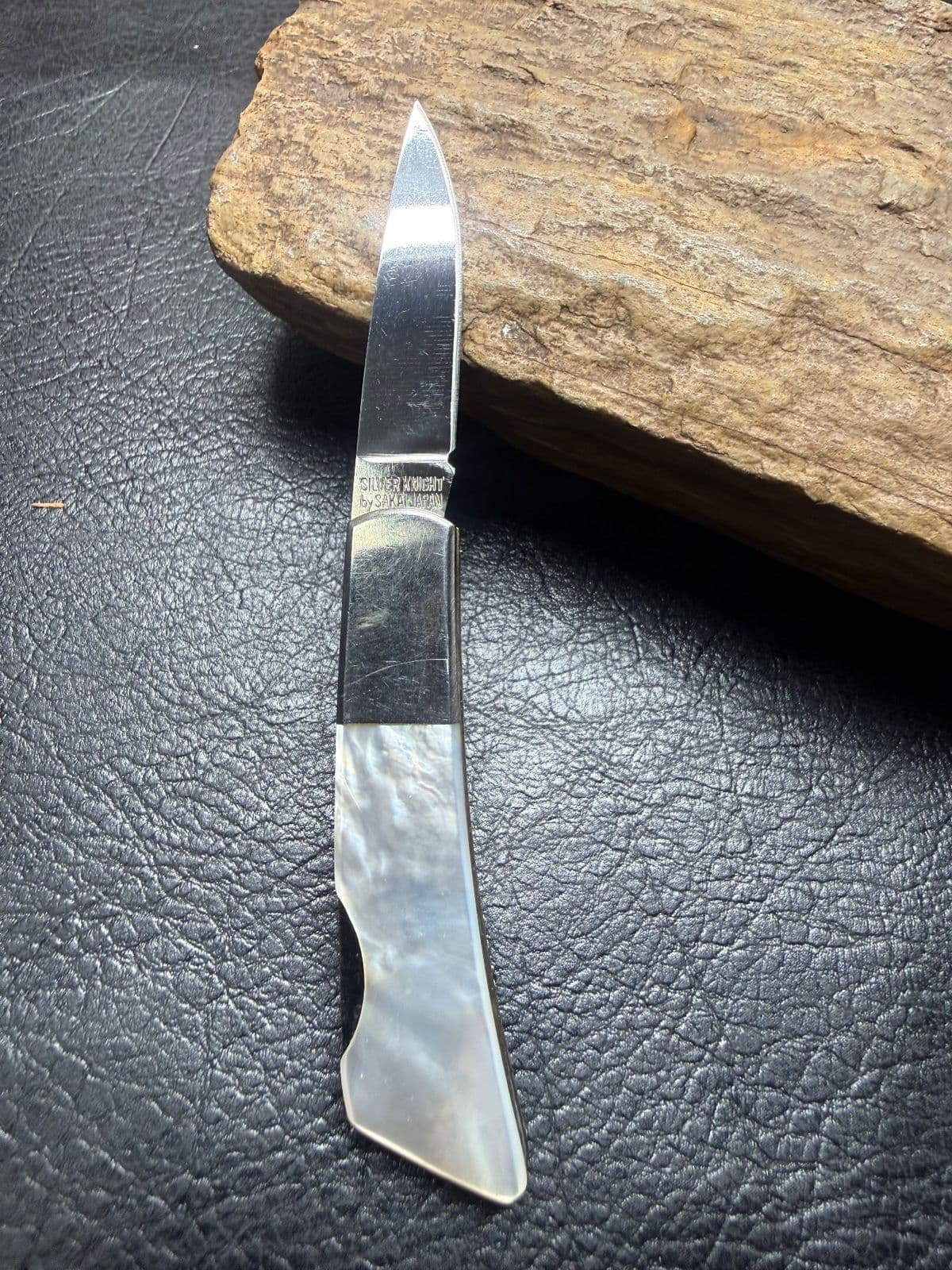 Gerber Silver Knight Mother of Pearl Lockback - Portland OR / Sakai Japan thumbnail 2