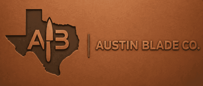 Austin Blade Co. leather-embossed logo