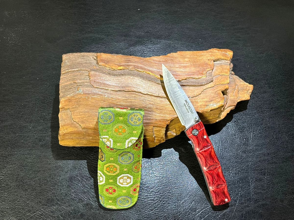 Mcusta MC-0011D Take Damascus Folding Knife — image 1 of 1