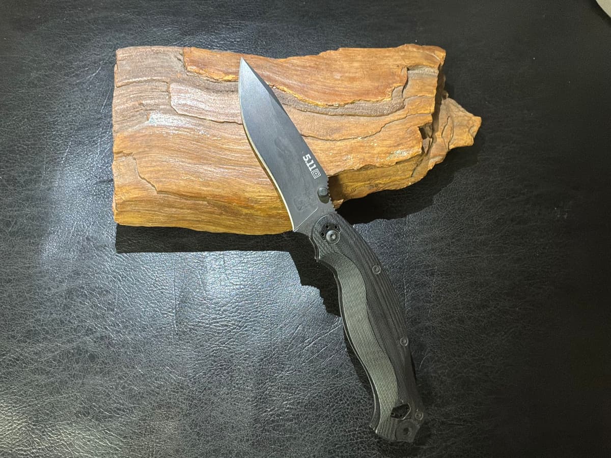 5.11 Tactical XPRT Folding Knife (3.75" Black Plain) 51036 — image 1 of 1