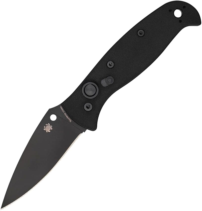 Spyderco Autonomy 2, Automatic Button Lock Knife, Black G-10 / DLC LC200N Blade — image 1 of 2