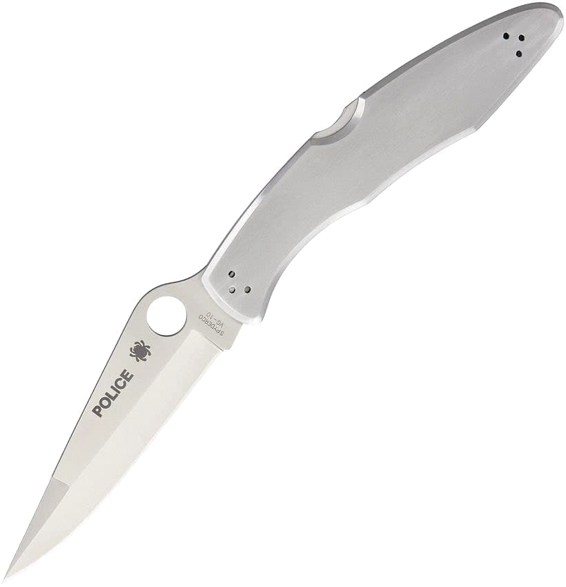 Spyderco Police Model, Stainless Steel Lockback, VG-10 Blade, PlainEdge — image 1 of 1