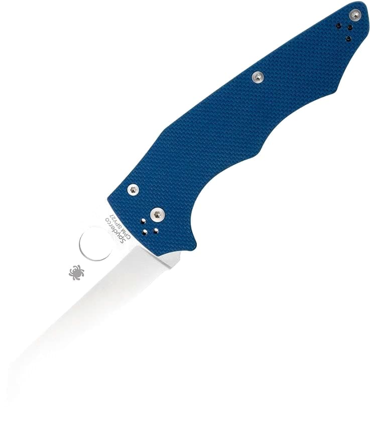 Spyderco YoJumbo, Compression Lock, CPM SPY27 Wharncliffe Blade, Cobalt Blue G-10 — image 1 of 2