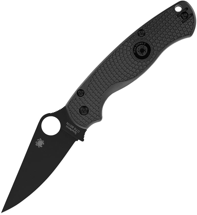 Spyderco Para Military 2 Lightweight, Black DLC, Compression Lock, CTS BD1N Blade — image 1 of 2