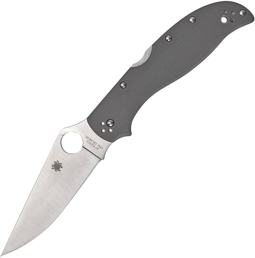 Spyderco Stretch 2 XL Lockback Knife, Gray G-10 (SC258GPGYCW)