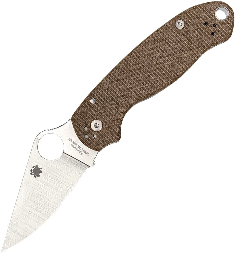 Spyderco Para 3 Compression Lock, Brown Micarta (CPM CruWear) — image 1 of 2