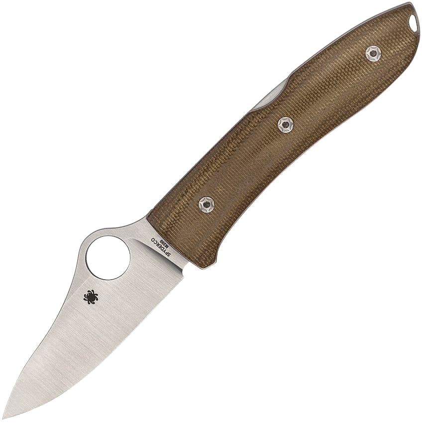 Spyderco SpyOpera Lockback, Brown Canvas Micarta (SC255CMP) — image 1 of 2