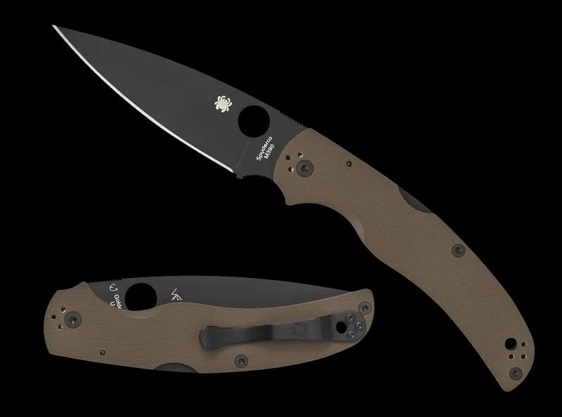 Spyderco Native Chief – Sprint Run, Black Blade, Brown G-10 — image 1 of 1