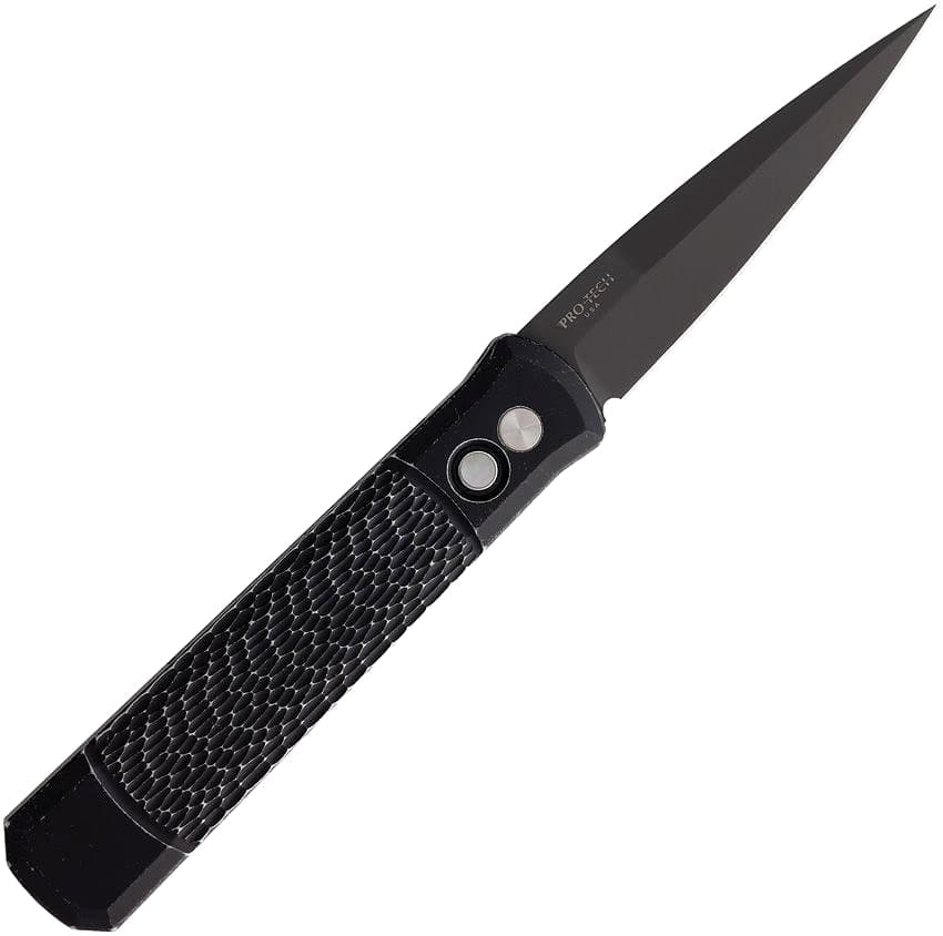 Pro-Tech Godfather Auto, Left-Hand, Battleworn Black, Limited Edition, PTK926LHBWLTD — image 1 of 2